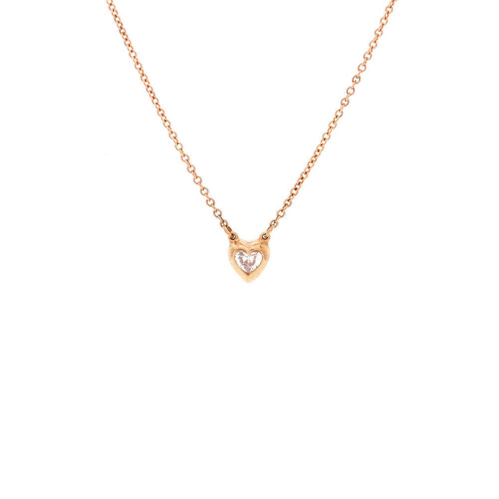 Tiffany & Co. Elsa Peretti Diamonds By The Yard Heart Pendant Necklace
